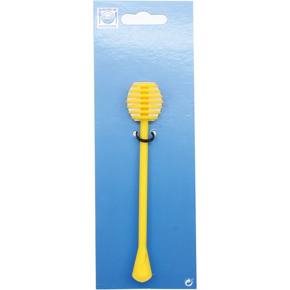 Honey Spoon on card 15cm, yellow