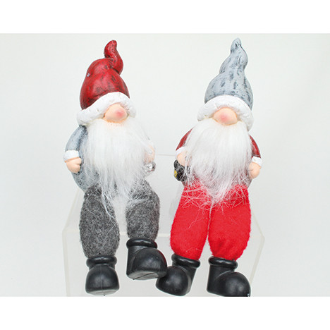 Kantensitzer Keramik Santa 18x7x6cm,2-fach sort.