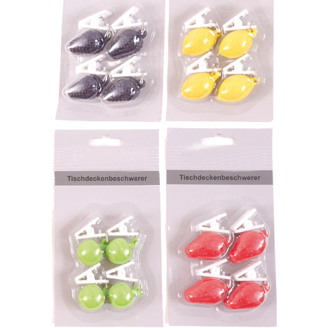 Tablecloth weight Fruit 4 pcs