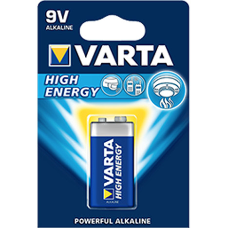 Batterie VARTA 9 Volt Block high energy Alkaline