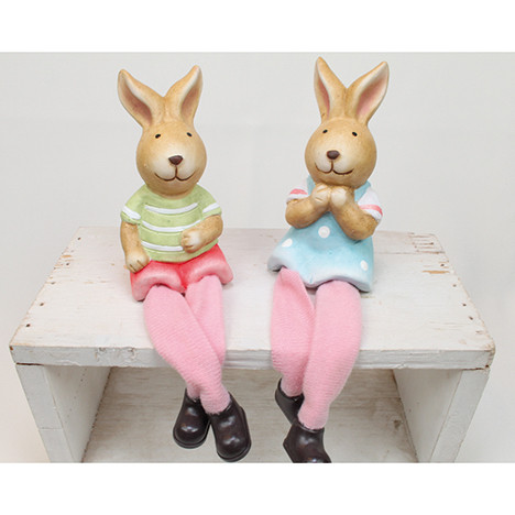 Rabbit edge seater 18x5,5cm, 2 assorted