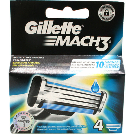 Gillette Mach3 4er Klingen