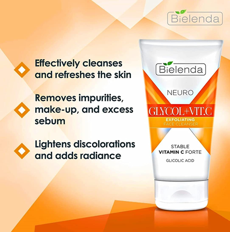 NEURO GLICOL + VIT. C exfoliating face cleanser 150 ml