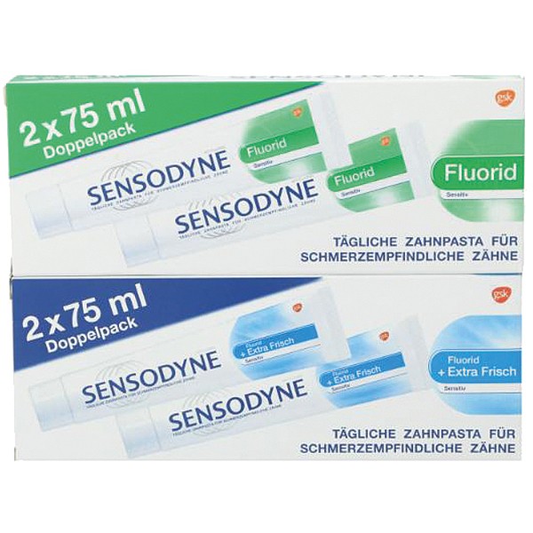 Sensodyne toothpaste 2x75ml 18's mixed carton