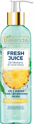 FRESH JUICE brightening micellar gel with bioactive citrus water pineapple juice 190 g