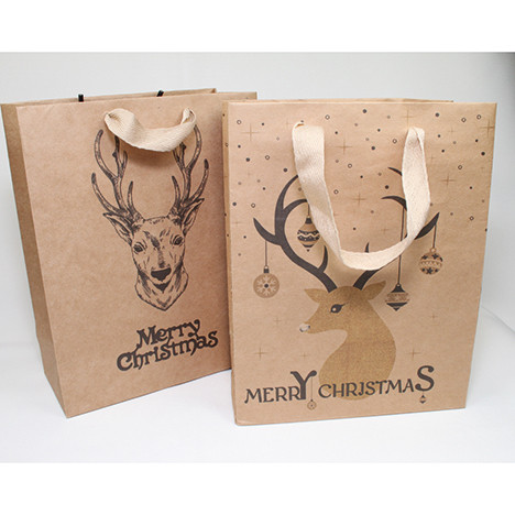Gift bag nature 'Deer' 23x18x8cm