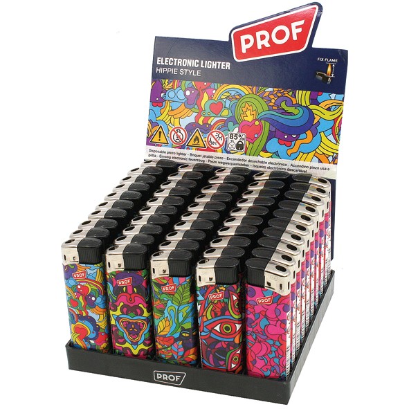 Lighter HIPPIE STYLE, electronic 5 assorted