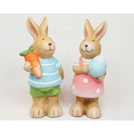 Bunny XXL 15x6cm decorated with egg or carrot