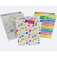 Geschenktasche 23x18cm mit Frühlingsmotiven, Geschenktasche 23x18cm mit Frühlingsmotiven,