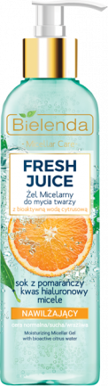 FRESH JUICE moisturizing micellar gel with bioactive citrus water orange juice 190 g