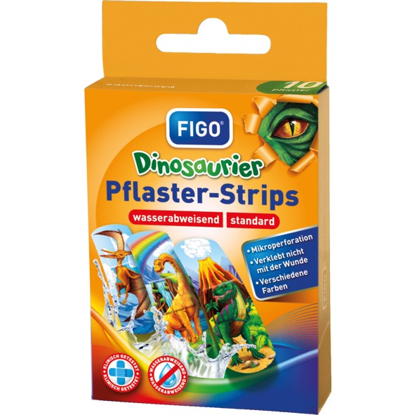 Wundverband Kinder 10er Strips Dinosaurier