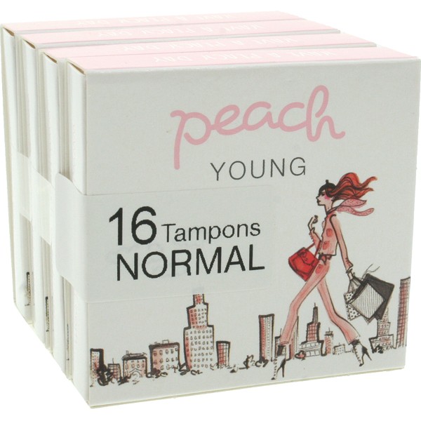 Tampons 16pcs normal Peach Young