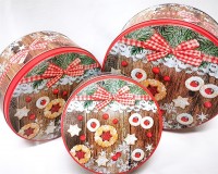 Gebäckdosen 3er Set, Keksdesign Design aus Gebäckdosen 3er Set, Keksdesign Design aus