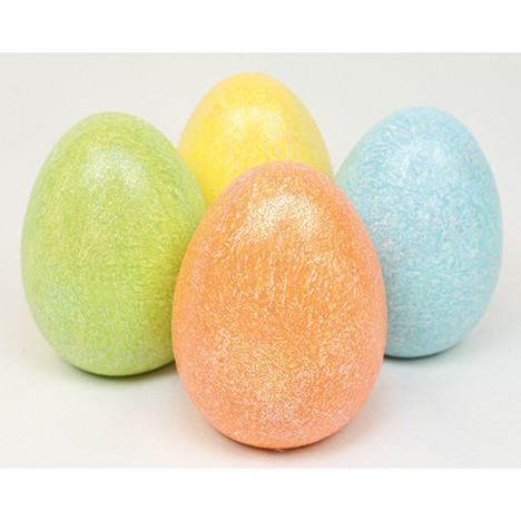 Easter egg ceramic with glitter 8x6cm