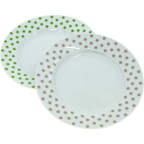 Porcelain Desert Plate Dots ca. 20 cm