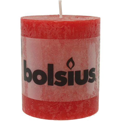 RUSTIK Cheroot Candle 80x68 red