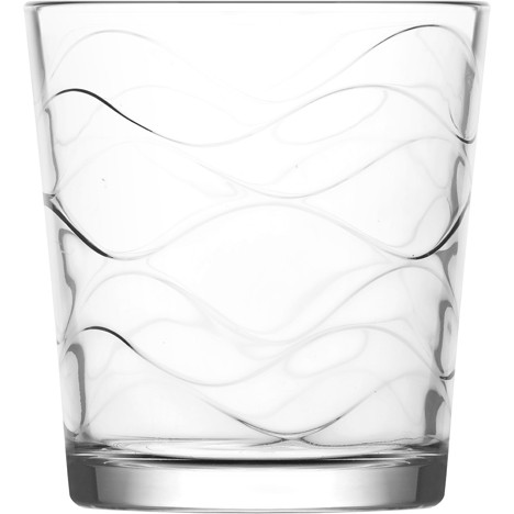 Glas Trinkglas 295ml, Wellenstruktur