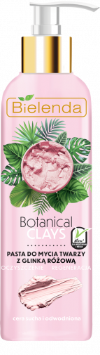 BOTANICAL CLAYS Vegan paste cleanser pink clay 190 g