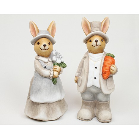 Hase mit Hut XL 14x7x7cm