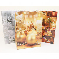 Geschenktasche Weihnachtskugeln 16x11,5x6cm Geschenktasche Weihnachtskugeln 16x11,5x6cm