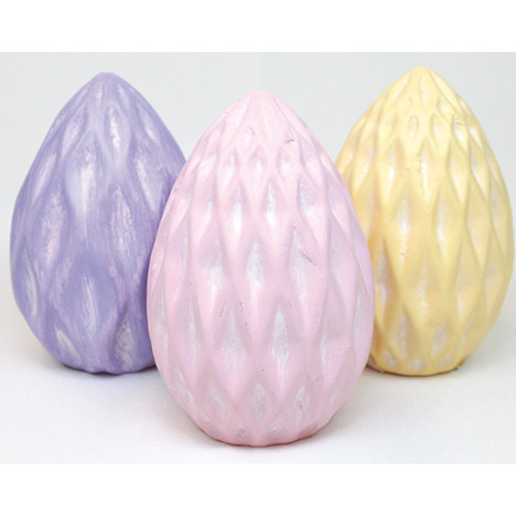 Egg XL ceramic 11x7,5cm with diamond structure