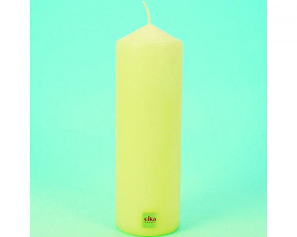 Pillar candle 200mm x 68mm champagne colour