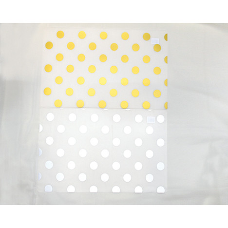 Table set transparent 44x28,5cm, 2 assorted