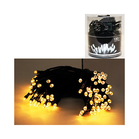 LED Lightchain 100 LED warm white, for indoor