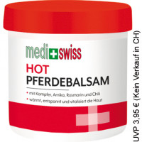 Medi+Swiss Pferdebalsam Hot 250ml mit Schutzfolie Medi+Swiss Pferdebalsam Hot 250ml mit Schutzfolie