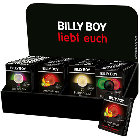 Kondome Billy Boy 3er im Display 4-fach sort.