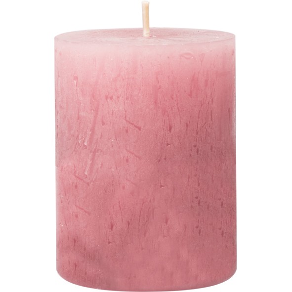 Candle Rustic Safe Candle 80x60mm antique pink