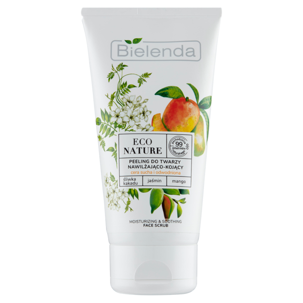 ECO NATURE - Cockatoo plum + Jasmine + Mango - face scrub moisturizing and soothing, 150 g