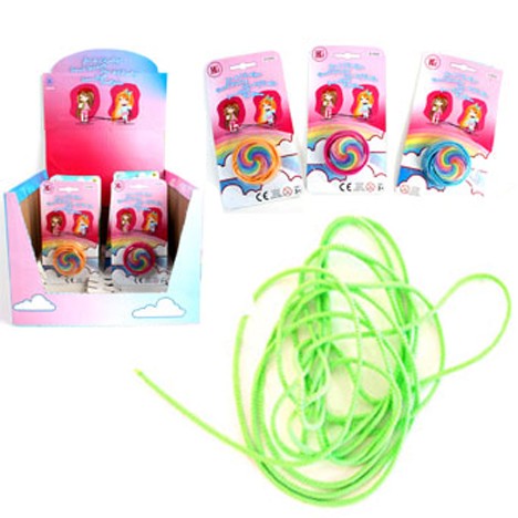 Playing rubber band 300cm 6fold assorted