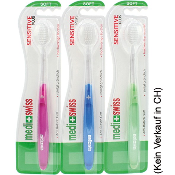 Medi+Swiss toothbrush SensitivePlus 1pc on card