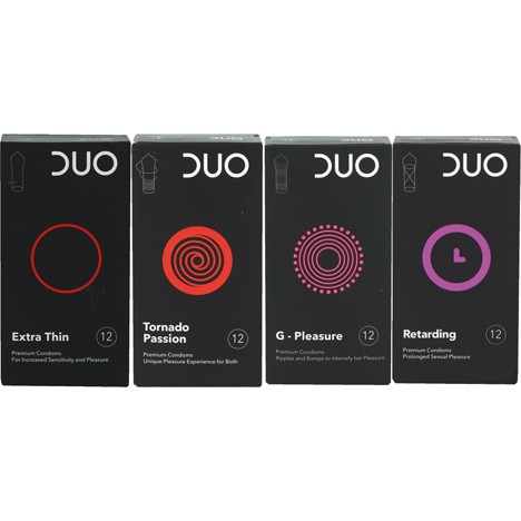 Condoms DUO 12pcs, assorted, Beiersdorf