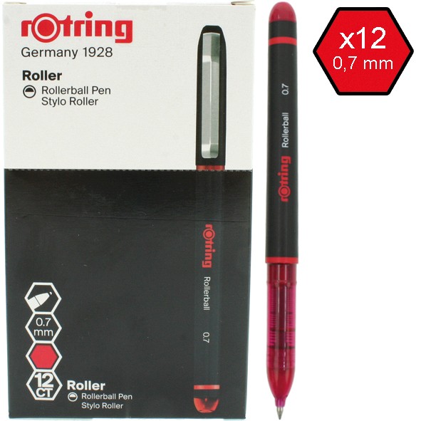 Ballpoint pen Rotring Rollerball 0.7 red