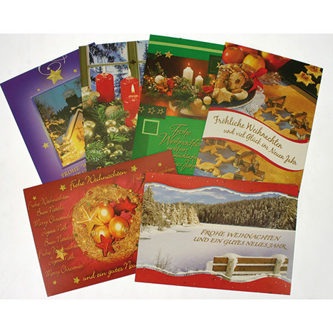 Postcards Christmas 10 pack, motives assorted