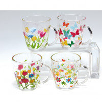 Glass mug 300ml 12x10x9cm Glass mug 300ml 12x10x9cm