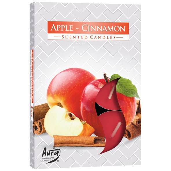 Tealights Scent 6s Apple Cinnamon in folded box