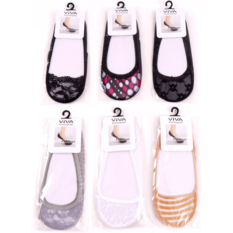 Women footsies one size 6 designs assorted