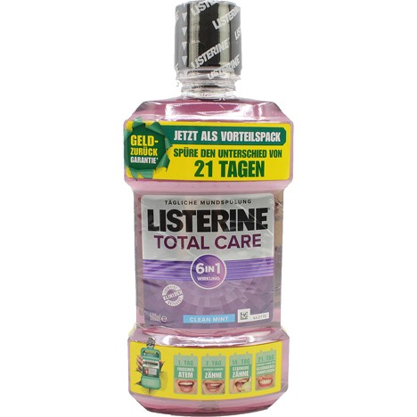 Listerine Mouthwash 2x600ml Fresh Ginger&Lime