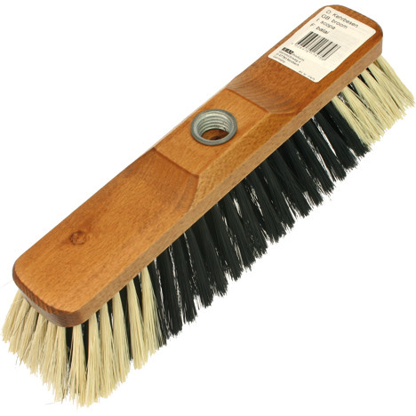 Broom inside 27x8cm brown with metal thread soft