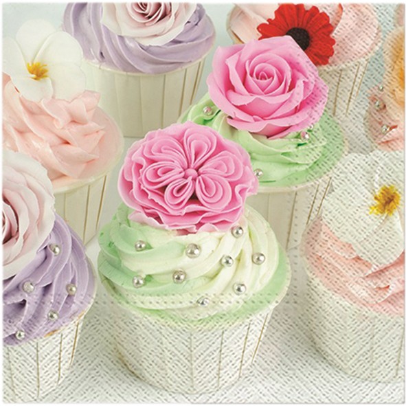 Servietten Premium 'Cupcakes' 20er 33X33CM