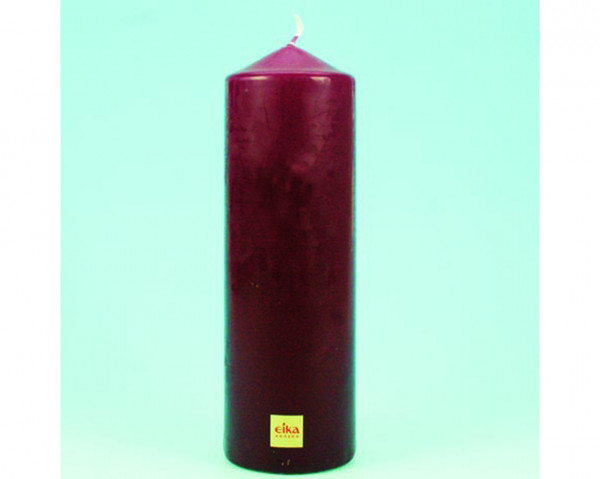 Pillar candle 200 mm x 68mm bordeaux