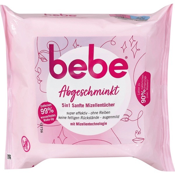 Bebe Abgeschminkt 5in1 25er sanfte Mizellentücher