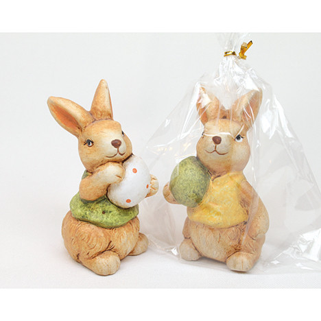 Bunny in cello bag 7,5x4cm, 2 assorted