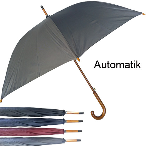 Umbrella 90cm Stick auto open 4 colors ass.