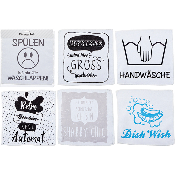 XUISWELL Küchentücher Mit Sprüchen – 40,6x61 Cm, Polyester, Lustige Geschirrtücher