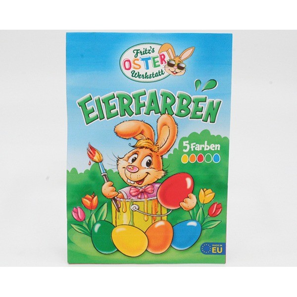 Easter eggs powder colors 5 col. in 50pcs display