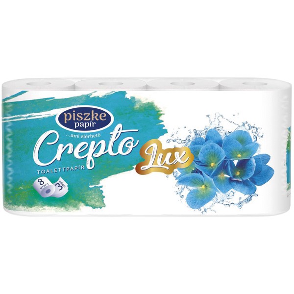 Toilet Paper 3-layer 8x150 Sheets Crepto Lux